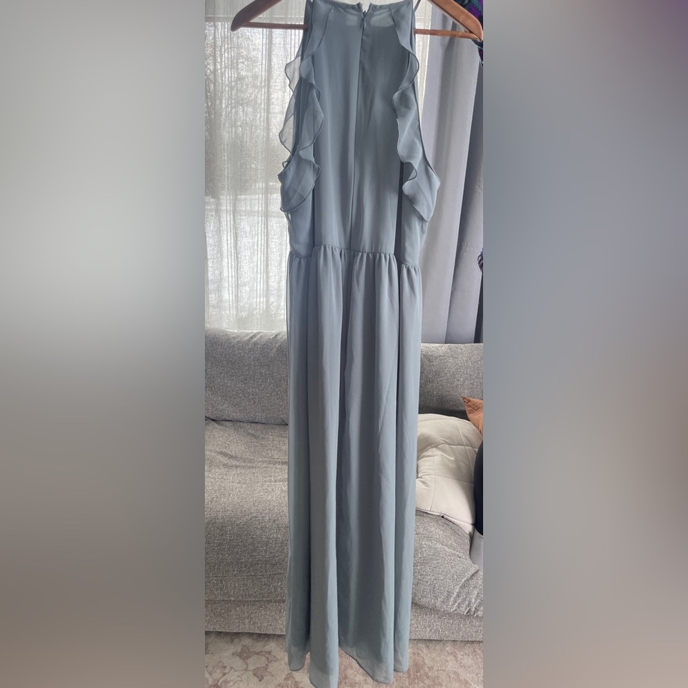 H&M Light Blue Ruffle Dress - Picture 3 of 5